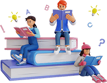 Person at desk illustration